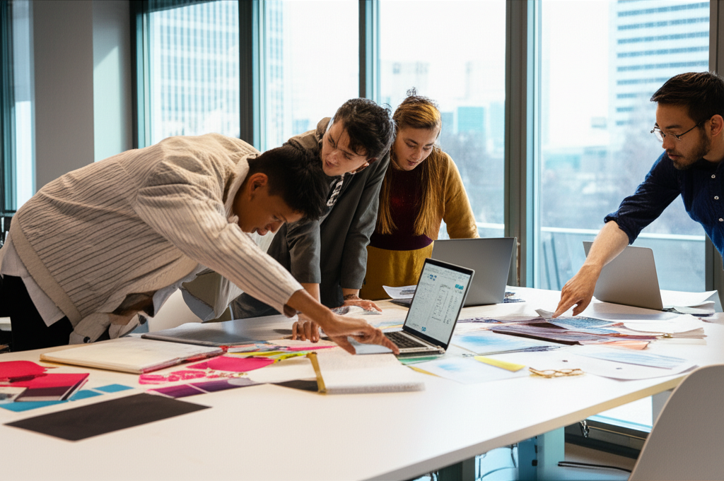 Estudiantes colaborando en Aalto University